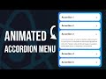 Build an Animated Accordion Menu with React & Tailwind