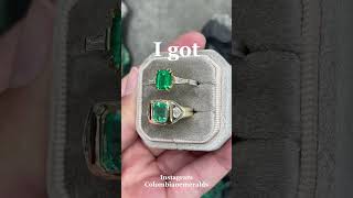 Natural Colombian emerald jewelry gift ideas for her or him