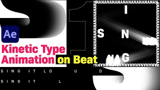 Kinetic Type Animation on Beat | After Effects Tutorial