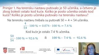 Matematika 1. r. SŠ - Postotci