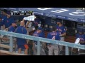 nym@lad grandy starts the game with leadoff shot