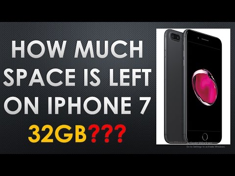 How much space is left on 32gb iphone 7 ????? Storage info!!! How much space is left on 32gb iphone 7 ????? Storage info!!!