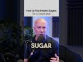 How to spot hidden sugars #shorts #diet #nutrition #wellness #wellbeing #selfcare #sugar #lowcarb