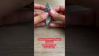 Sakura Cherry Blossom Origami Paper Crane Folding Asmr
