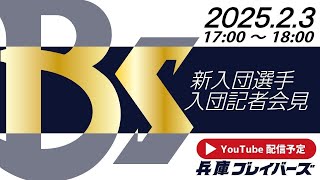 2025 兵庫ブレイバーズ　新入団選手　入団記者会見