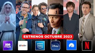 ESTRENOS STREAMING OCTUBRE 2023 | Películas y Series NUEVAS en NETFLIX, DISNEY, STAR, HBO MAX, PRIME
