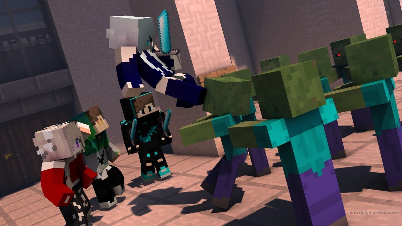 Minecraft HunterZ épisode 1: On Commence Une Aventure Sur Le Serveur ...