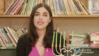 Lighting the Hanukkah Candles with Rabbinic Intern Julia Bennett