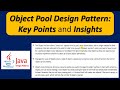 Mastering Object Pool Design Pattern: Key Points and Insights