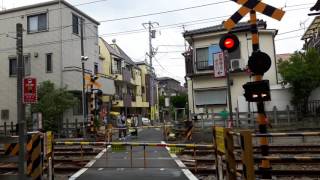 Crossing Tokyu- Setagaya Line, Setagaya, Tokyo.