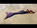 Color Changing Mermaid Tail! Amazing Mermaid Melissa Tropical Beach Footage Captured