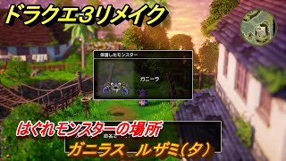 ドラクエ３リメイク　はぐれモンスターの場所　ガニラス　ルザミ（夕）　＃１９３　【DQ３HD-２D】