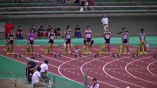 第７２回国民体育大会石川県予選会男子少年Ｂ100ｍ決勝