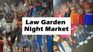 Law garden night market in Ahmedabad, Gujarat - street shopping