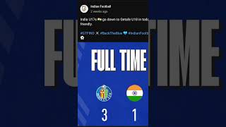 Future of Indian Football U17  Friendly Match Resuslt #realmadrid #atleticomadrid #india #fifa #afc