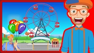 Theme Park rides with Blippi | Theme Park Song