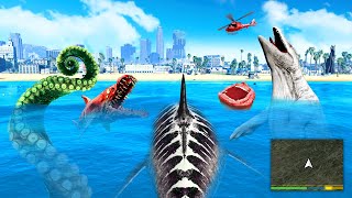 Playing as EVERY SEA MONSTER in GTA 5!