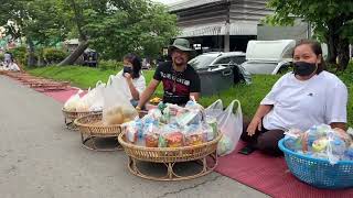 บรรยากาศบิณฑบาต ณ อำเภอโขงเจียม 25/9/65