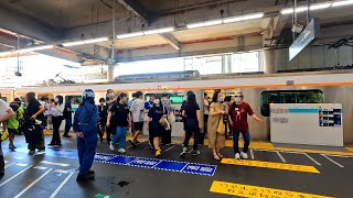 【休日ラッシュ】溝の口駅構内を散策！東急田園都市線(Japan Walking around Mizonokuchi Station)