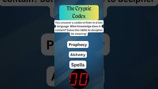 Cryptic Codex 4 - Can You Unlock the Secrets of This Ancient Riddle?