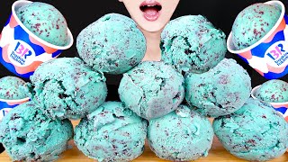 ASMR BASKIN ROBBINS MINT CHOCOLATE ICE CREAM KITKAT OREO NUTELLA DESSERT MUKBANG 먹방咀嚼音 EATING SOUNDS