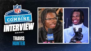 Travis Hunter WON'T do on-field drills at combine, says he's talking to teams at BOTH CB \u0026 WR 👀