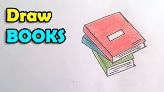 How to Draw a Book step by step for kids | Techers Day card idea