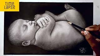 Sketch of BABY |Art by Jayraj | Time lapse