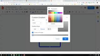 Custom Gradient in Google Drawings