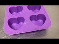 in hand review of bakerpan silicone heart mold for baking