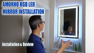 Amazing RGB LED Mirror From Amorho | Installation \u0026 Review