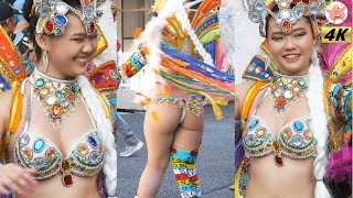 【4K】サウーヂのカラフルレインボー娘  新城西通り商店街サンバフェスティバル2023 #2 Samba in Japan　2023