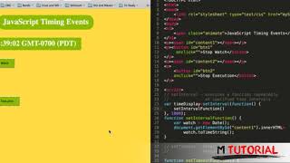 Tutorial JavaScript for beginners #54 Timing Events # M Tutorial