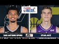 San Antonio Spurs Vs Utah Jazz | NBA Live Play-By-Play Scoreboard 2024