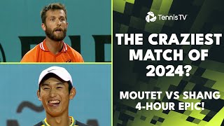 The CRAZIEST Match Of 2024?! 😳 Moutet vs Shang 4-hour EPIC! | Madrid 2024 Highli