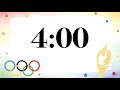 4 Minute Olympic Classroom Timer 🏅 Competition Countdown & Instrumental Sports Music