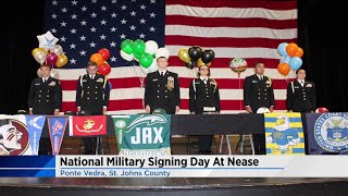 National military signing day at Nease