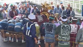 平成30年　江戸川区東葛西＜長島八雲神社＞例大祭　本社神輿二基＝渡御（東葛西2～4）