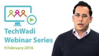 TechWadi Webinar Series - Sharif El-Badawi