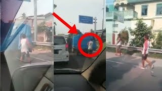 Viral, Bajing loncat beraksi di pintu tol bandar selamat 4 medan