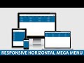 Responsive Horizontal Mega Menu With HTML And CSS #webtrickshome