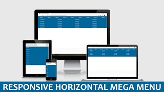 Responsive Horizontal Mega Menu With HTML And CSS #webtrickshome