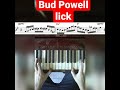 Bud Powell lick piano #jazz #jazzpiano #licks #tutorial