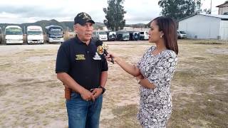 IHTT inspectpr general del IHTT ofrece declaraciones sobre los operativos en el transporte