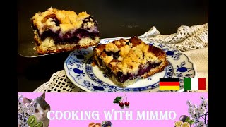 Blaubeer Streuselkuchen / Torta Crumble ai Mirtilli