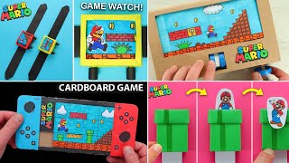 5 BEST Super Mario DIY. How to make Super Mario Game from paper. Paper Gaming Watch - Super Mario.