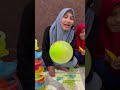 KIDS PLAYING WITH COLORED BALLOONS AND SINGING THE FINGER FAMILY SONG | KIDS PLAY WITH TOY #shorts