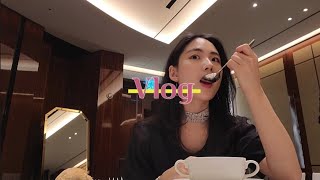 VLOG 웨스틴조선호텔에서 음식시식하고 셀프 꽃꽂이 플라워클래스 💐