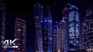 Night cities of the world | 4k  | to the wonderful light music