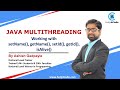 #16 setName(), getName(), setId(), getId(), isAlive() in Java Multithreading | By Ashish Gadpayle